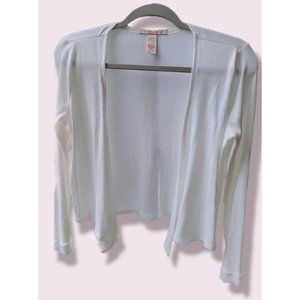 Victoria's Secret White Tie Up Cardigan